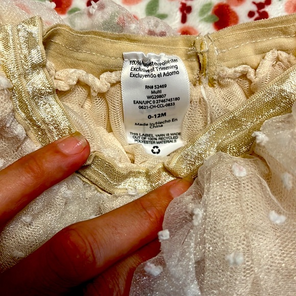 Infant tutu and headband set. Perfect for newborn pictures, etc. 0-12 months - Picture 2 of 2